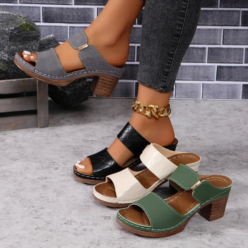 Angela - Women's Versatile Block Heel Sandals - photo 8