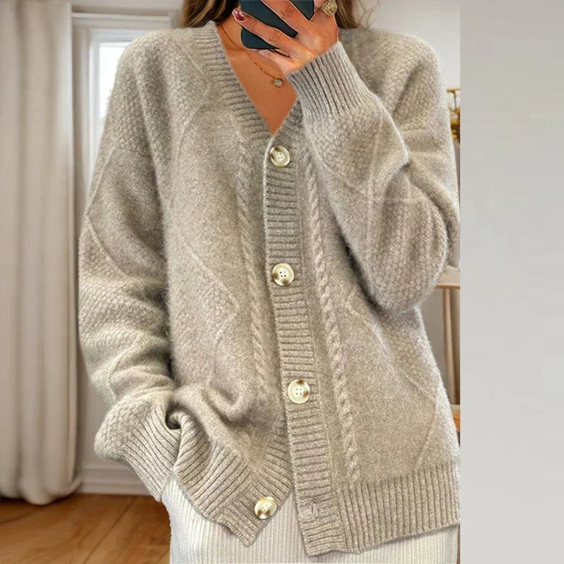 Eulalie - Women's Long Button-Down Cardigan - photo 4