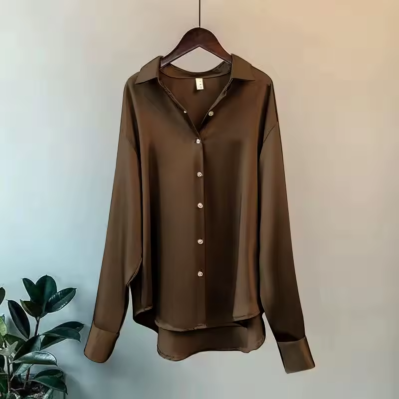 Romy - Women's Silk Long Top