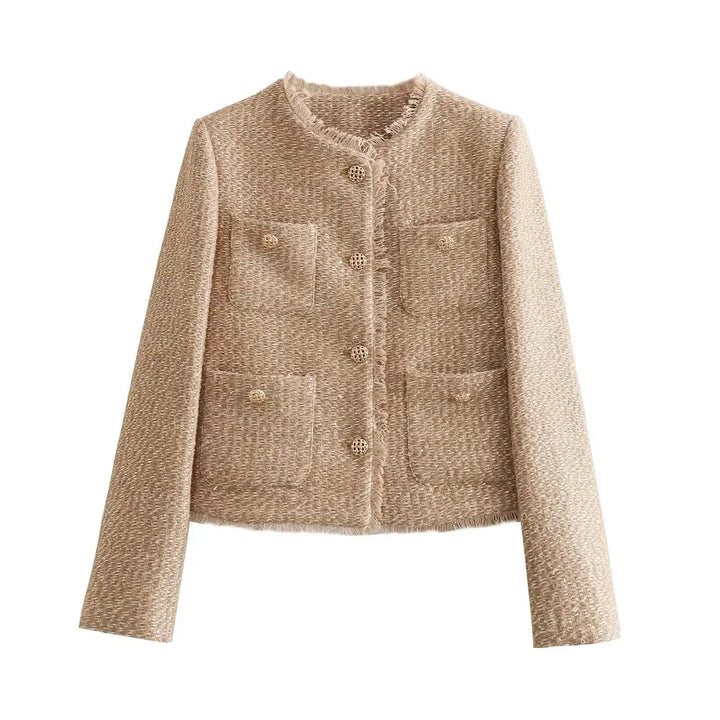 Una - Women's Tweed Pockets Jacket - photo 4