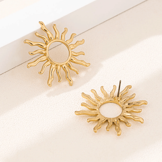 Kirsten - Women's Stud Sun Earrings - photo 2
