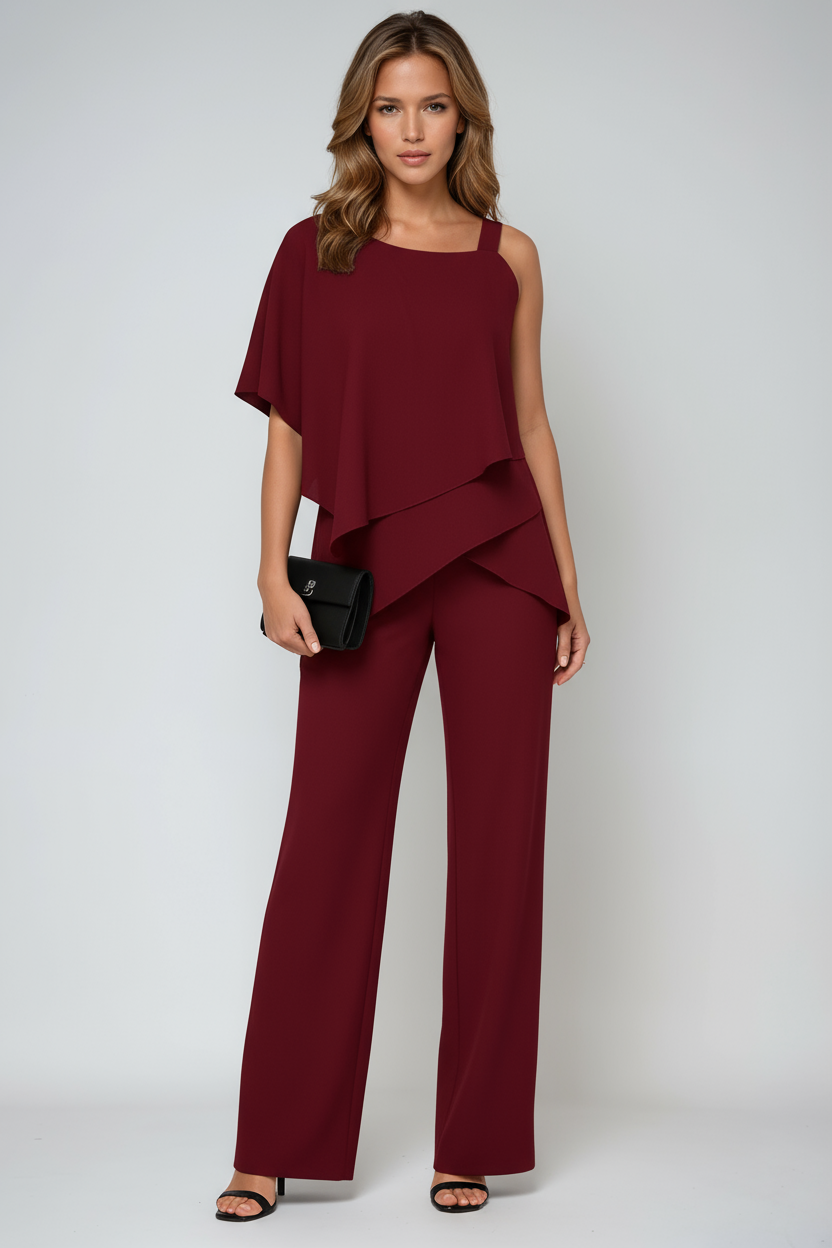 Tamsin - Women's Asymmetrical Chiffon Set - photo 5