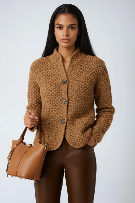 Dorothea - Women's Wool Cardigan - photo 2