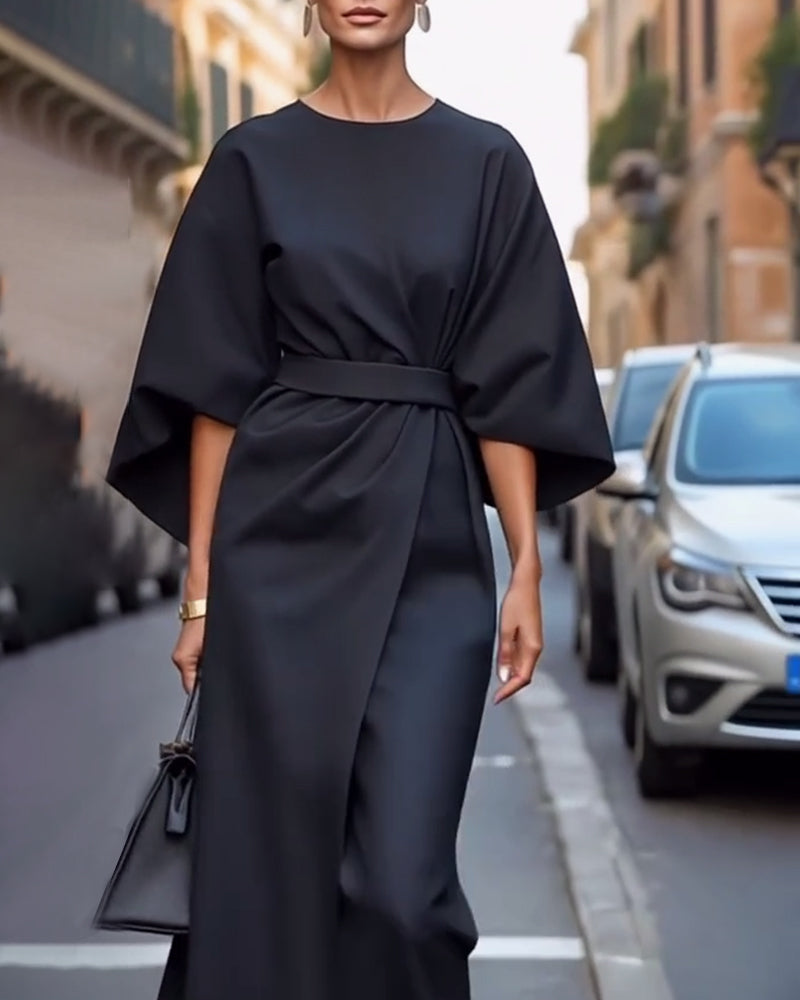 Blythe - Women's Satin Wrap Dress - photo 4