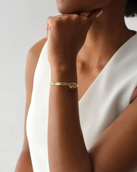 Martha - Women's Dual Knot Gold Bracelet - photo 2