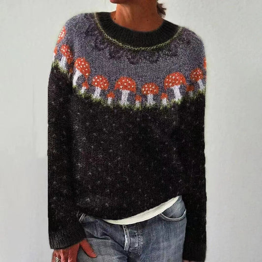 Colette - Women's Retro Nordic-Inspired Sweater - photo 2
