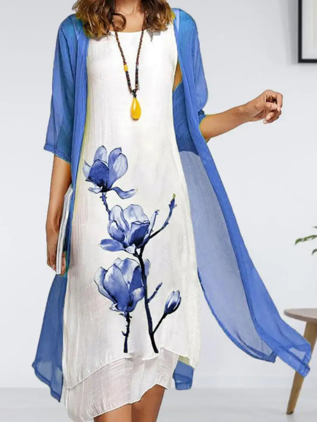 Elodie - Women's Midi Floral Dress - photo 3