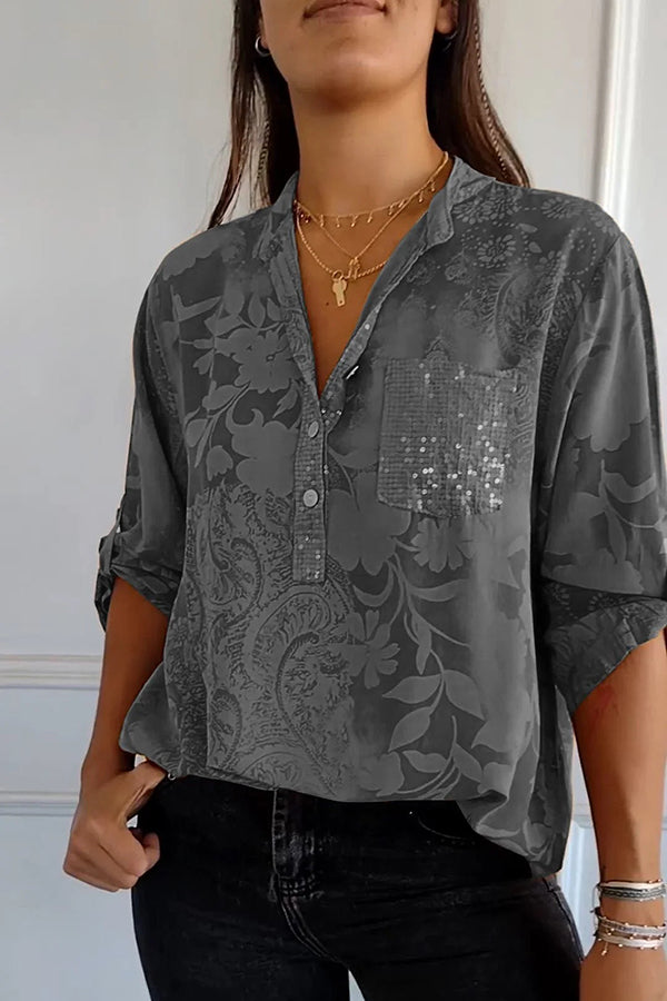 Nadine - Women's Medium Sequin Top - photo 8