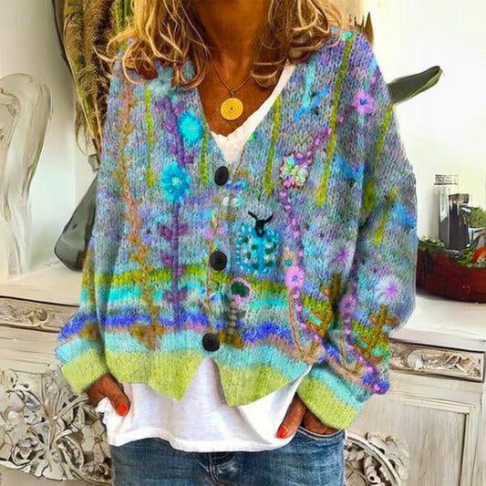 Maribel - Women's Floral Sweater - photo 2
