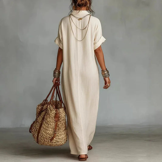Wren - Women's Printed Neckline Maxi Dress - photo 2