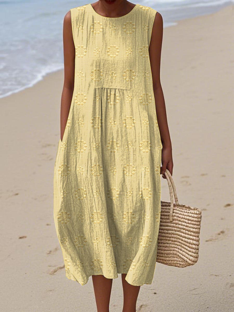 Edith - Women's Relaxed Midi Dress - photo 7