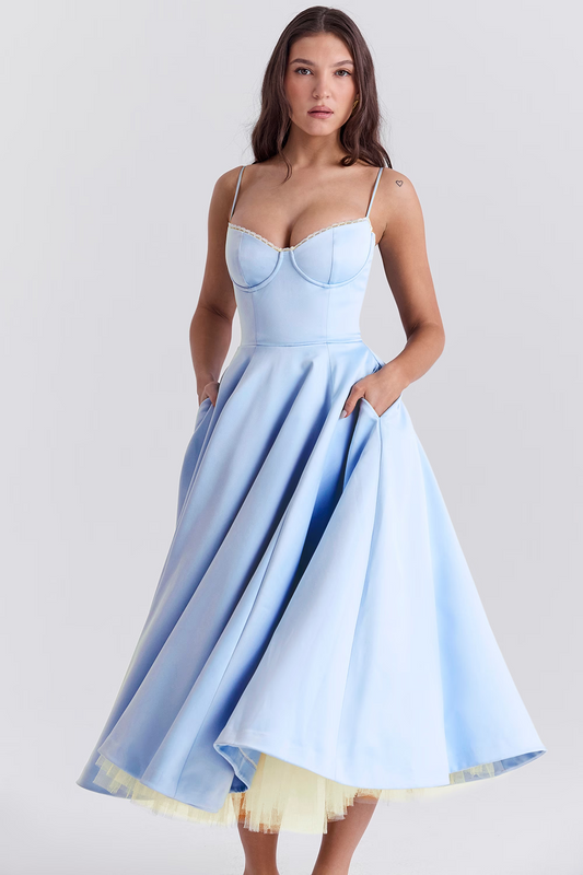 Faye - Women's Gown Satin Dress - photo 2