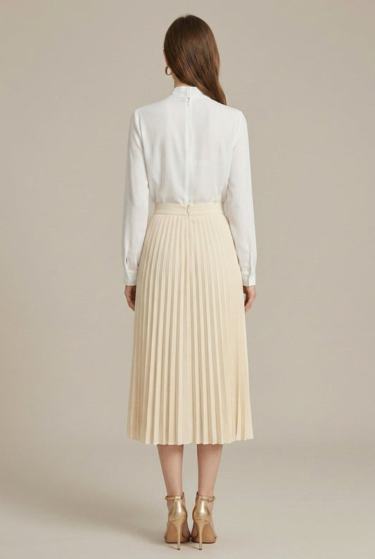 Linnea - Women's Pleated Midi Skirt - photo 2