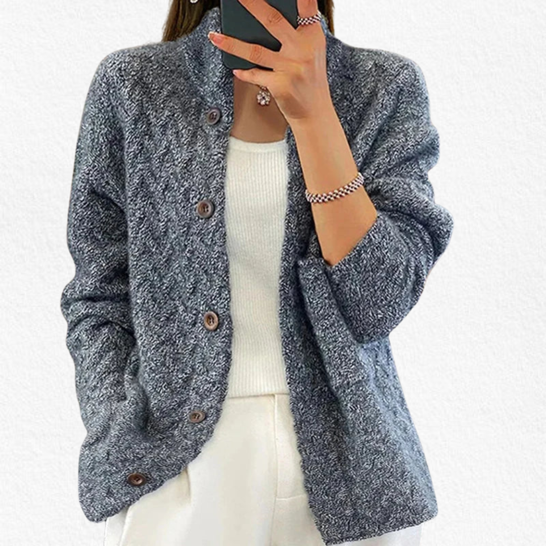 Valentine - Women's Twisted Cable Cardigan - photo 4