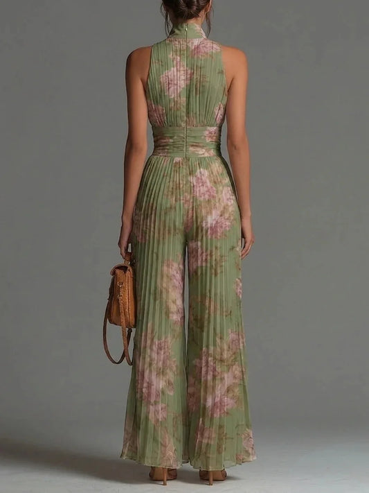 Caitlin - Women's Pleated Legs Jumpsuit - photo 2