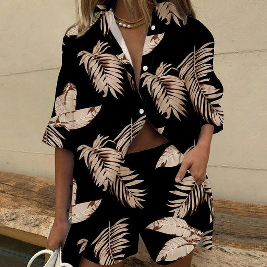 Christine - Women's Blouse and Short Set Tropical Charm - photo 2