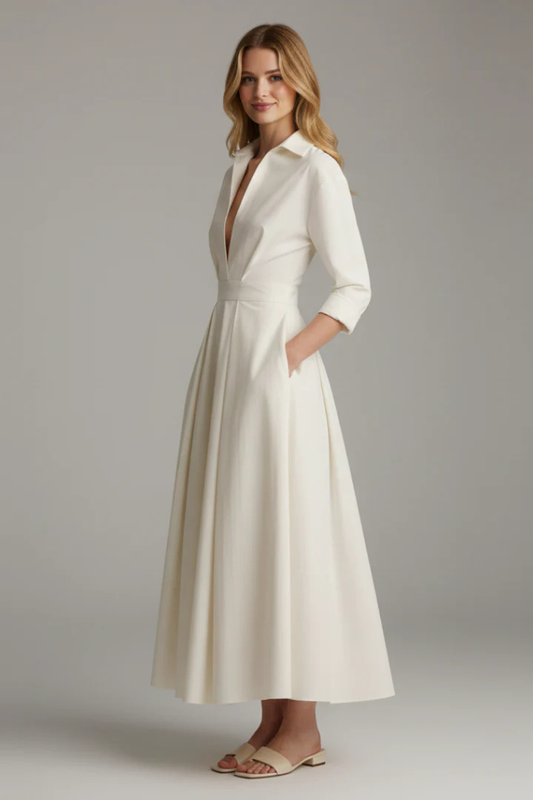 Lavinia - Women's Fitted Maxi Dress - photo 2