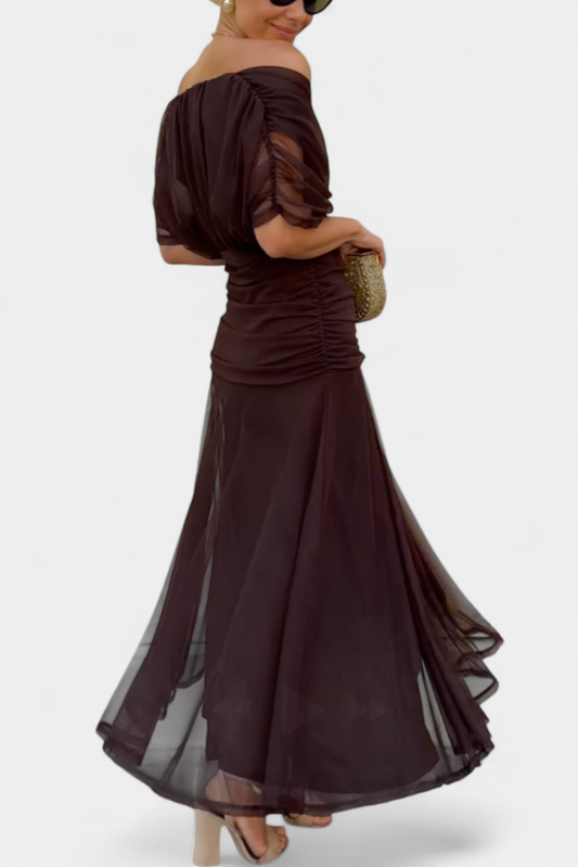Linnea - Women's Neckline Maxi Dress - photo 2
