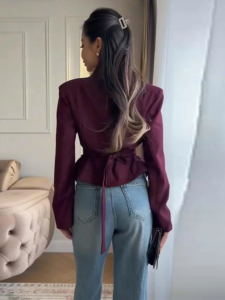 Elowen - Women's Relaxed Pleats Blazer - photo 9