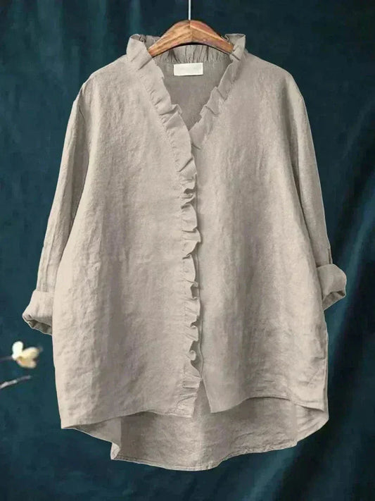 Wilma - Women's Breathable Linen Blouse - photo 2
