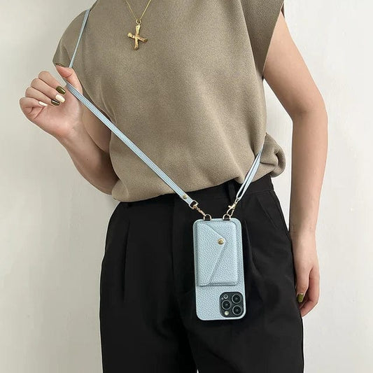 Marit - Dámské crossbody pouzdro na telefon s šňůrkou