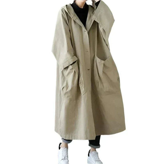 Alma - Women's Pockets Oversized Trenchcoat - photo 2