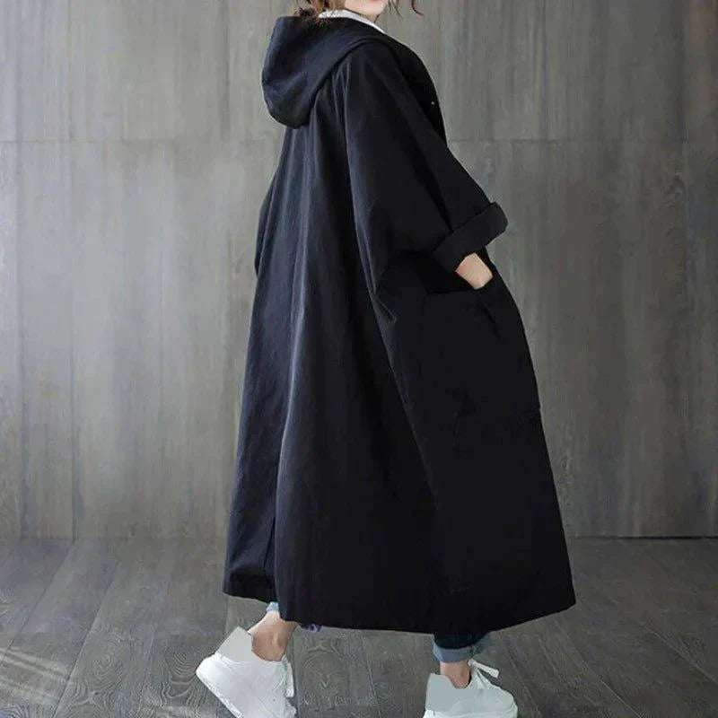 Alma - Women's Pockets Oversized Trenchcoat - photo 6