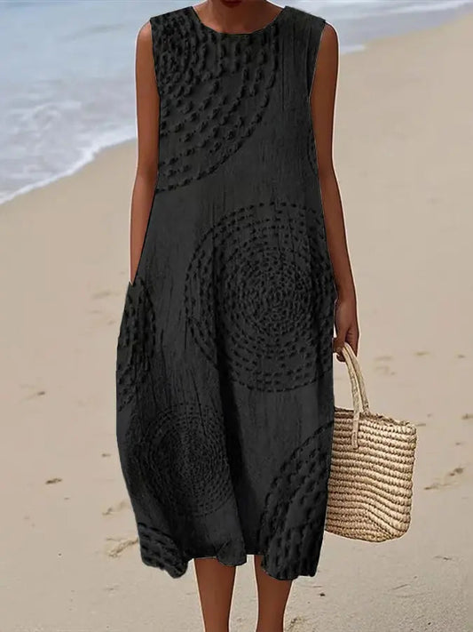 Camille - Women's Embroidered Midi Dress - photo 2