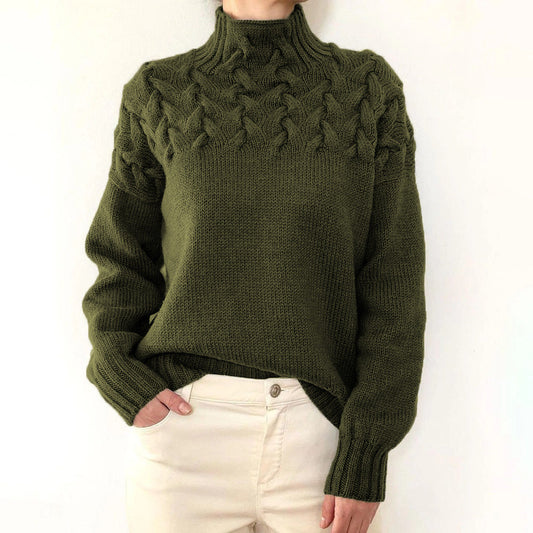 Gracie - Women's Knitted Turtleneck Sweater Warm and Stylish for Cold Weather - photo 2