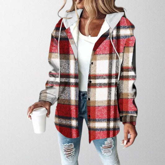 Maeve - Women's Hooded Check Hoodie - photo 2