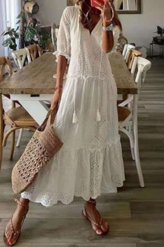 Faye - Women's Cotton Maxi Dress - photo 2