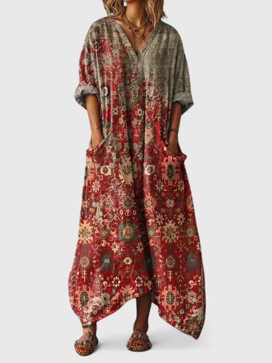 Marit - Women's Printed Maxi Dress - photo 2