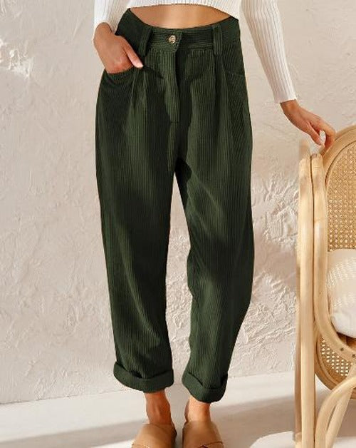 Verity - Women's High-Waisted Wide-Leg Trousers - photo 2