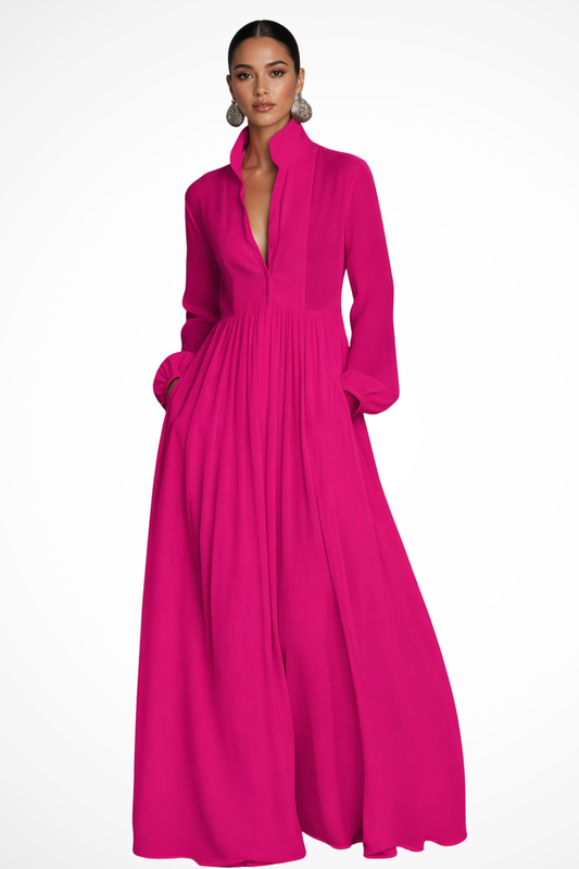 Agnes - Women's Button-Front Maxi Dress - photo 2