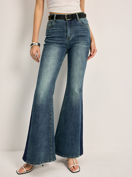 Fleur - Women's Two-Tone Bootcut Jeans - photo 2