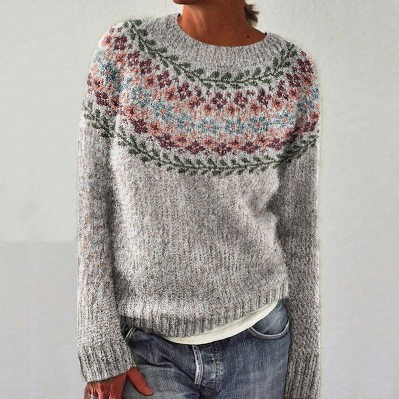 Marit - Women's Retro Nordic-Inspired Sweater - photo 1