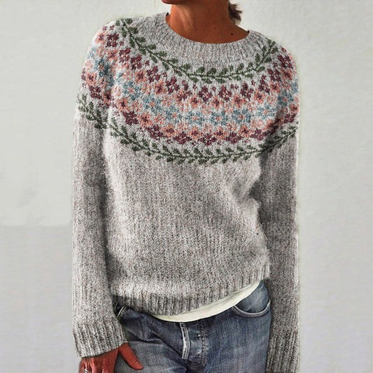 Marit - Women's Retro Nordic-Inspired Sweater - photo 2