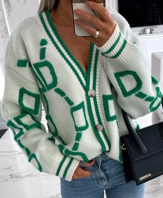Isadora - Women's Knit Geometric Sweater - photo 2