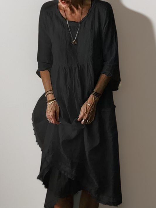 Elodie - Vestido línea A maxi para mujer