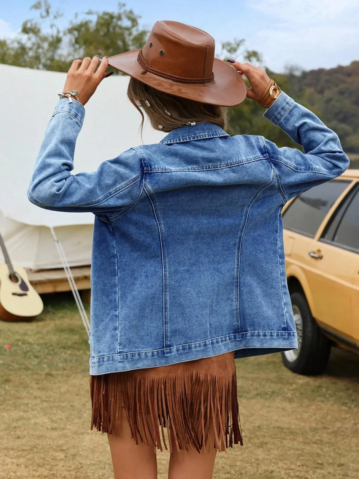 Bexley - Women's Denim Relaxed Jacket - photo 5