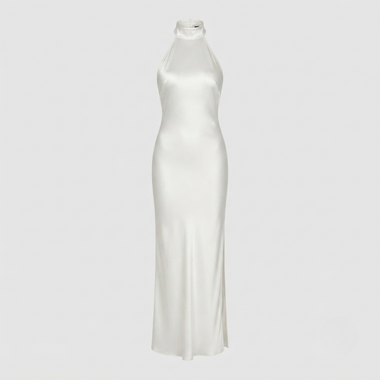 Ysolde - Women's Backless Halter Dress - photo 2
