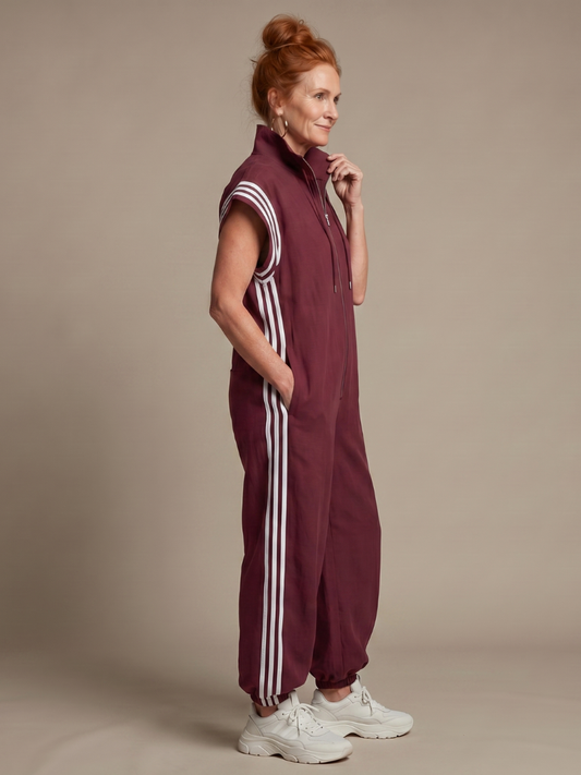 Marit - Women's Jumpsuit Stripe Outfit Set - photo 2