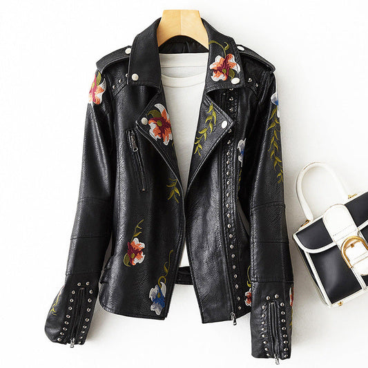 Veerle - Women's Biker Floral Jacket - photo 2