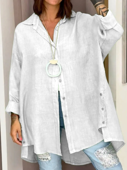 Brenda - Women's Oversized Button Shirt - photo 2