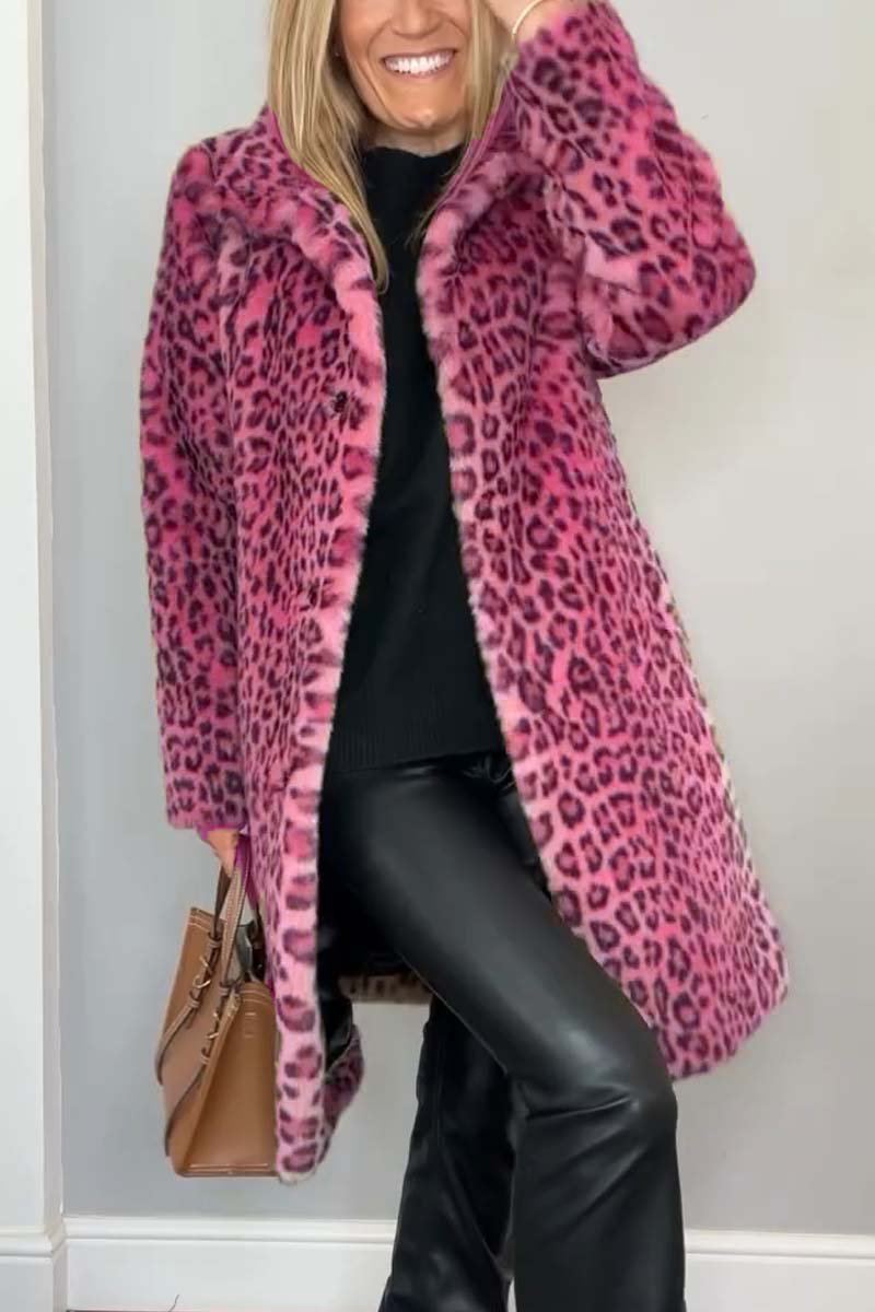Bronte - Women's Thermal Leopard Coat