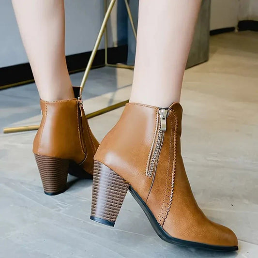 Clarisse - Women's Ankle Scalloped Shoes - photo 2