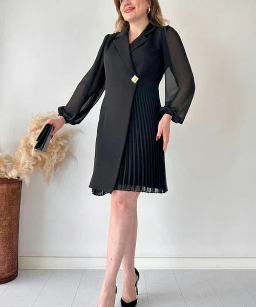 Lauren - Women's Pleated Mini Dress - photo 2