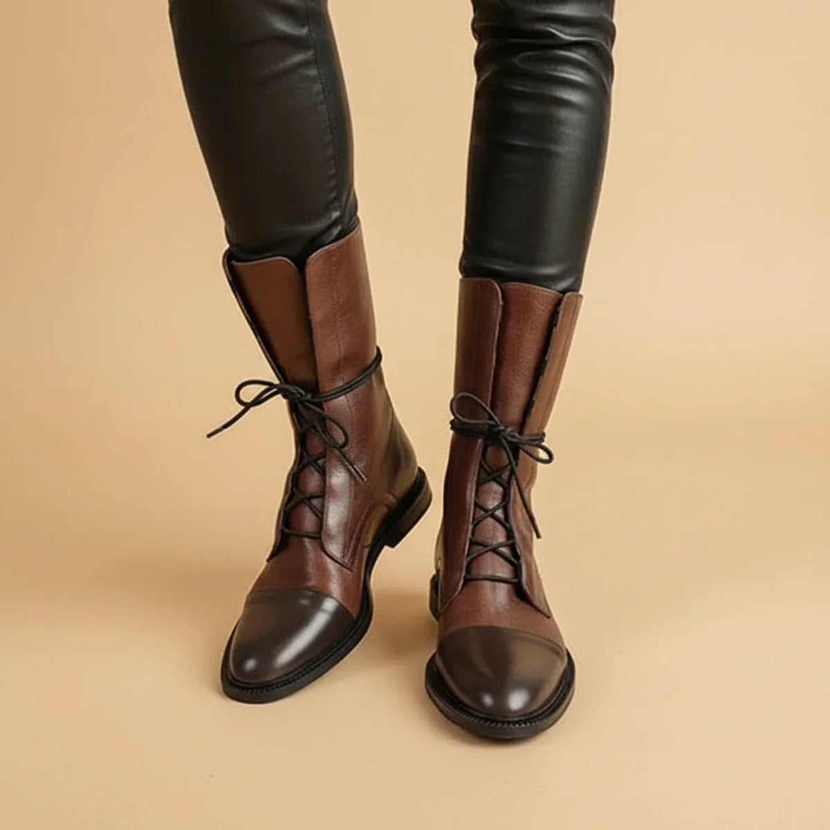 Una - Women's Knee-High Lace-Up Shoes - photo 3