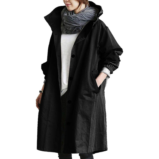 Signe - Women's Knee Length Pockets Coat - photo 2
