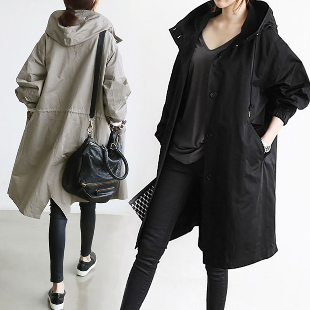 Signe - Women's Knee Length Pockets Coat - photo 7